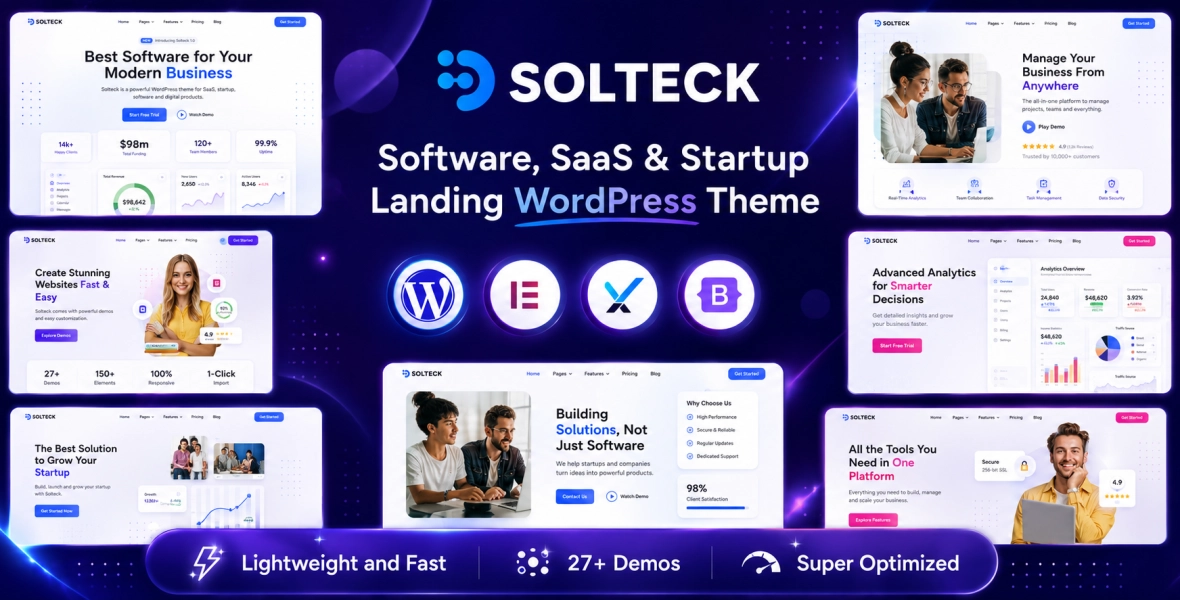 SolTeck Software, Startup & SaaS Landing Theme