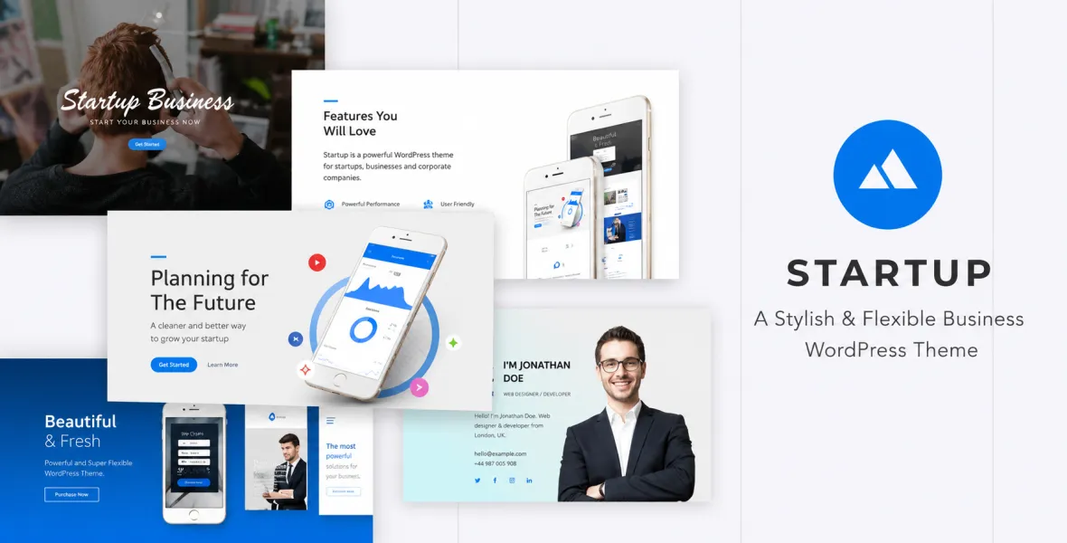 StartUp Responsive Multi Purpose WordPress Theme