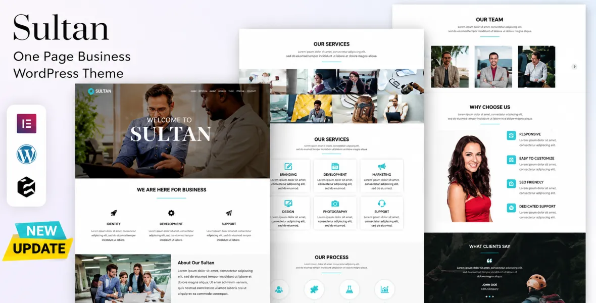 Sultan One Page Business WordPress Theme