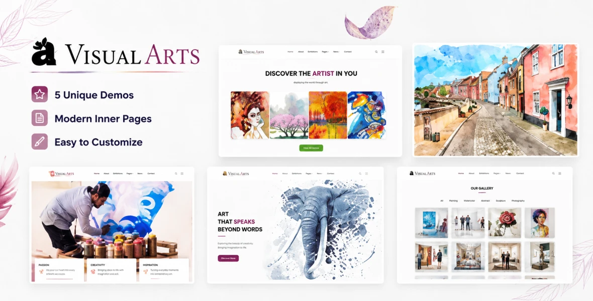 Visual Art | Gallery WordPress Theme