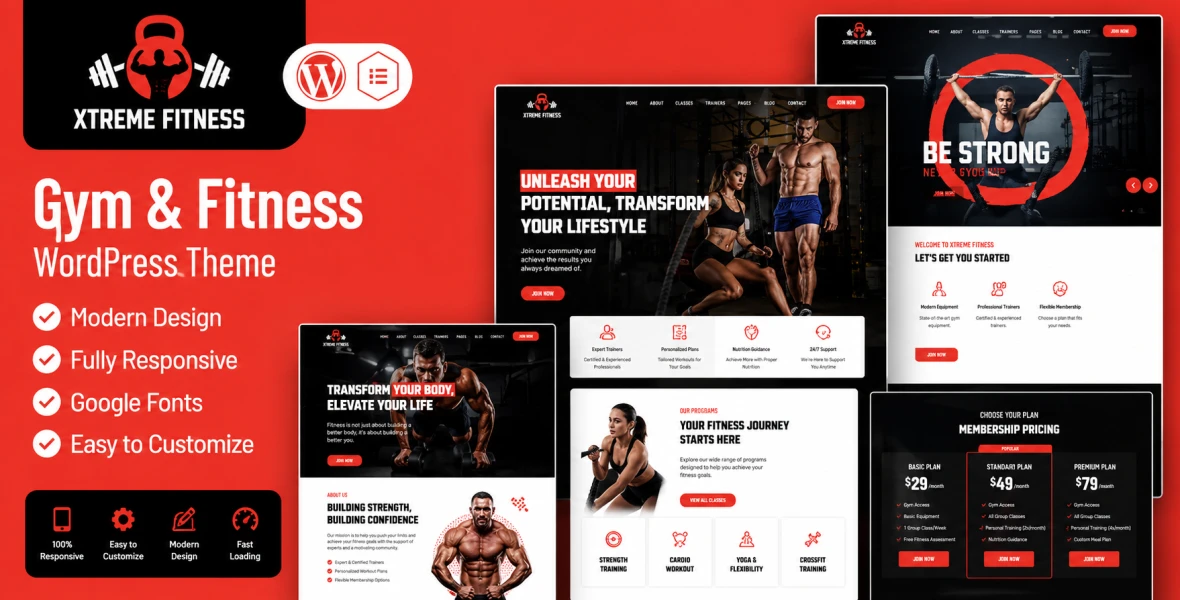 Xtreme Fitness | Gym & Fitness WordPress Theme