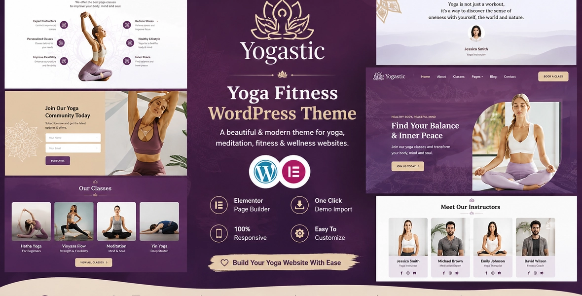 Yogastic | Yoga & Fitness WordPress Theme
