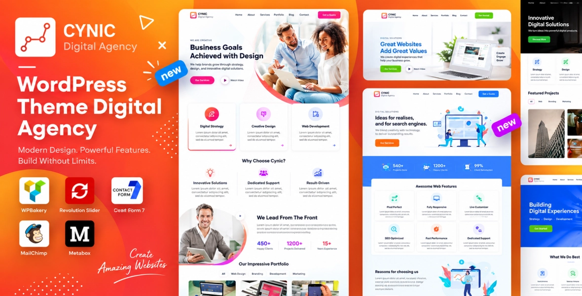 Cynic – Digital Agency & Startup Agency Theme