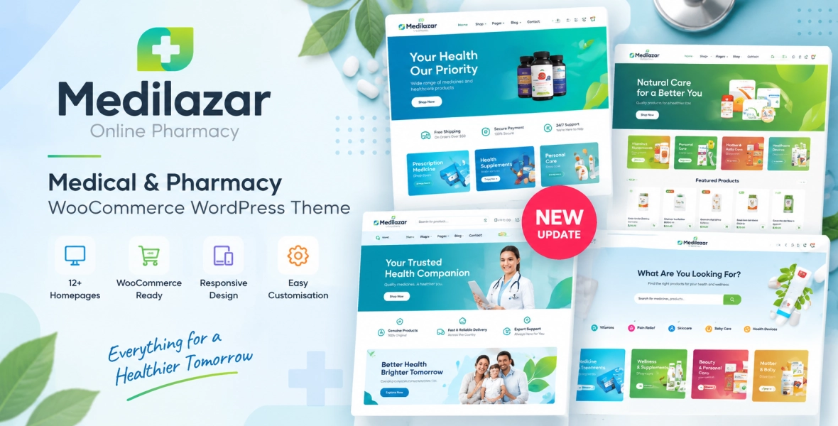 Medilazar Pharmacy Medical Woo Theme